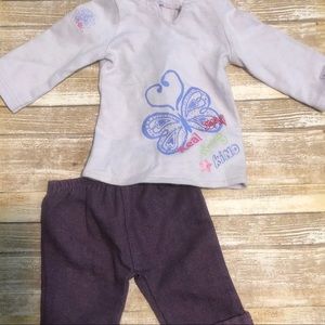 American Girl purple pant set